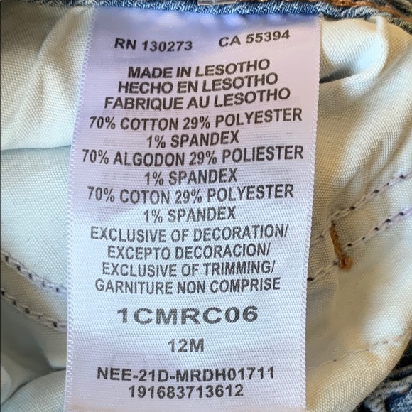 Lee Regular Fit Mid Rise Denim Capris - Picture 8 of 9